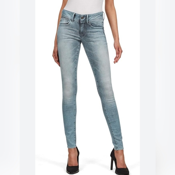 ★ G-STAR ★ Lynn Skinny ★ Premium Denim Jeans Size 25 x 32 - Picture 1 of 15